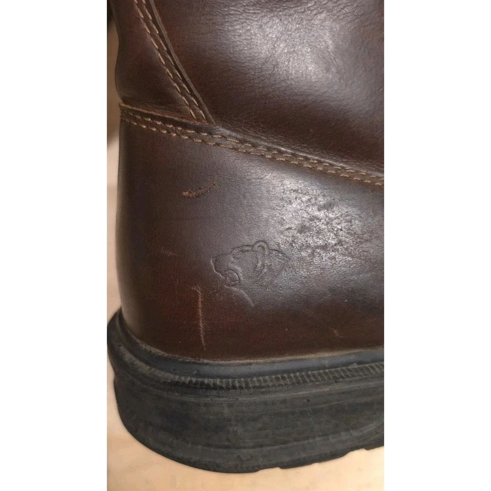Herman Survivors Mens 13 Plower Waterproof Pull On Work Boots Steel Toe Brown